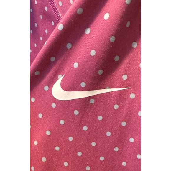 Nike Pro Jacket Women's Large Half Zip Running Thumbholes Pullover Pink Size L - Picture 2 of 5